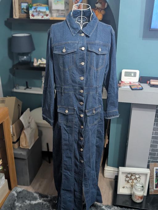 Buy & Sell Market Drayton Shropshire - Photos for Women’s Denim Midi Shirt Dress Size 18 Button