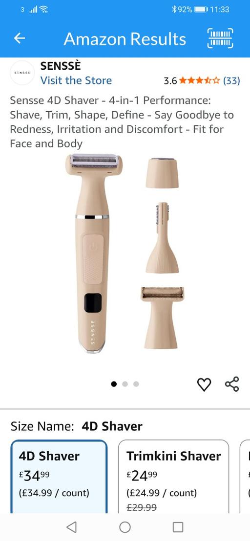 Buy & Sell Heath Town Wolverhampton - Photos for New sealed 4D lady shaver 4 in 1 RRP £35