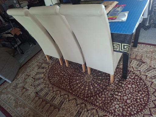 Buy & Sell Romford Havering - Photos for 6 x cream dining chairs only