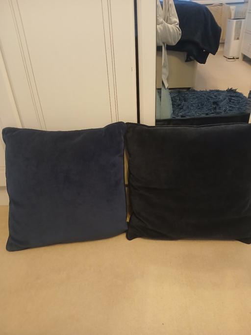 Buy & Sell Penn Wolverhampton - Photos for Two navy blue velour cushions