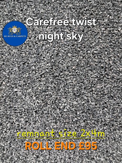 Buy & Sell Waltham Cross Broxbourne - Photos for Dark grey strong twist pile carpet 2x4m