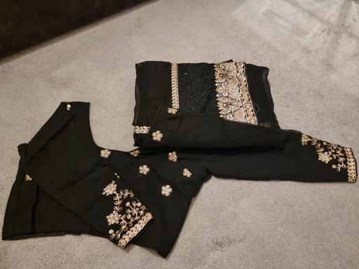 Buy & Sell Kitts Green Birmingham - Photos for Gorgeous Black Sari with Rose gold design