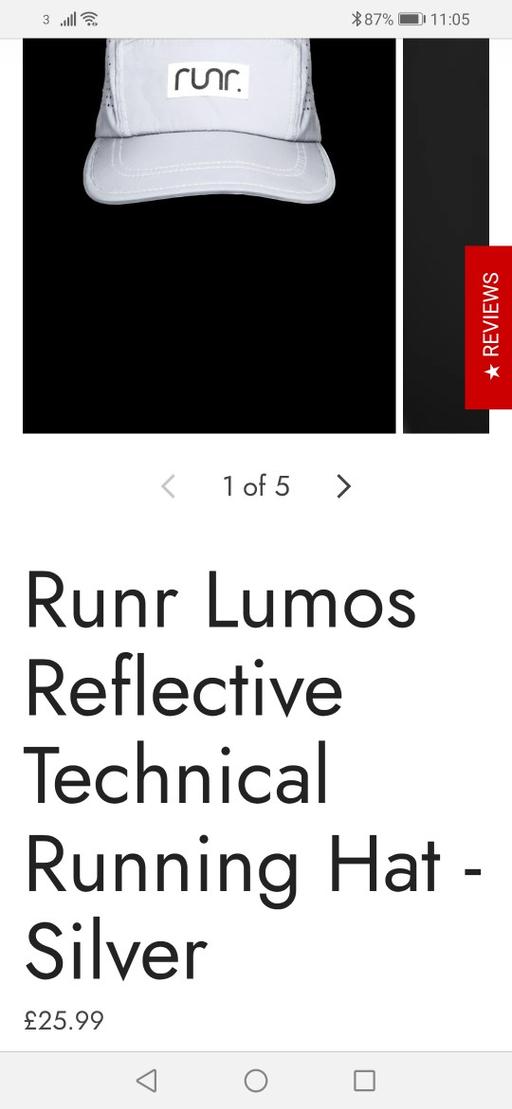 Buy & Sell Heath Town Wolverhampton - Photos for New RUNR reflective cap RRP £25