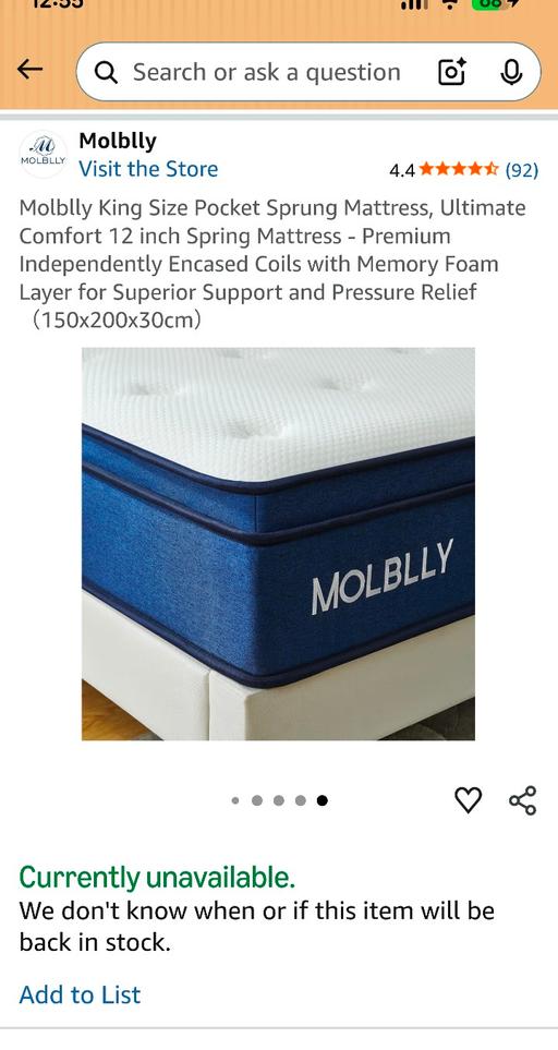 Buy & Sell Woodcross Wolverhampton - Photos for king size mattress