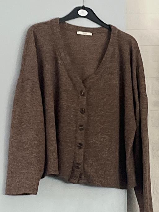 Buy & Sell Conisbrough Doncaster - Photos for Oversized 18 ladies brown cardigan