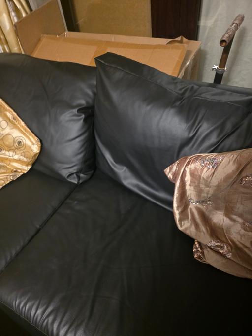 Buy & Sell Broomhill Cannock Chase - Photos for Two pieces almost new 3 seater faux leather s