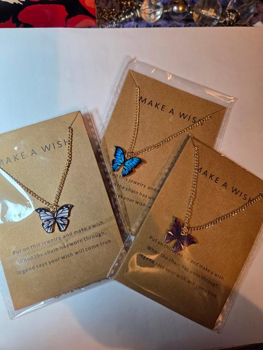 Buy & Sell Erdington Birmingham - Photos for Three Make Wish Butterfly Necklaces
