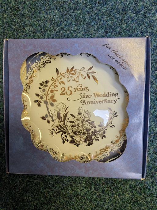 Buy & Sell Grassmoor North East Derbyshire - Photos for glass 25th wedding anniversary plate