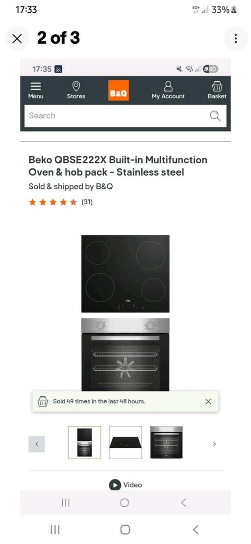 Buy & Sell Shelfield Walsall - Photos for Beko Oven And Hob Brand New