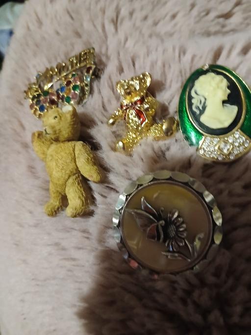 Buy & Sell Netherton Dudley - Photos for 4 broaches one scarf