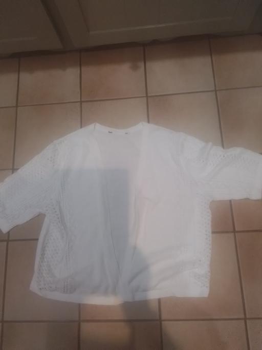 Buy & Sell Aldridge Walsall - Photos for LADIES WHITE SHORT SLEEVE CARDIGAN/JACKET