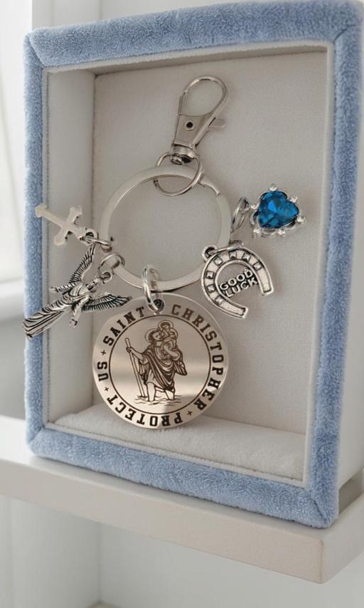 Buy & Sell Pontygof Blaenau Gwent - Photos for St Christopher & blue heart 30