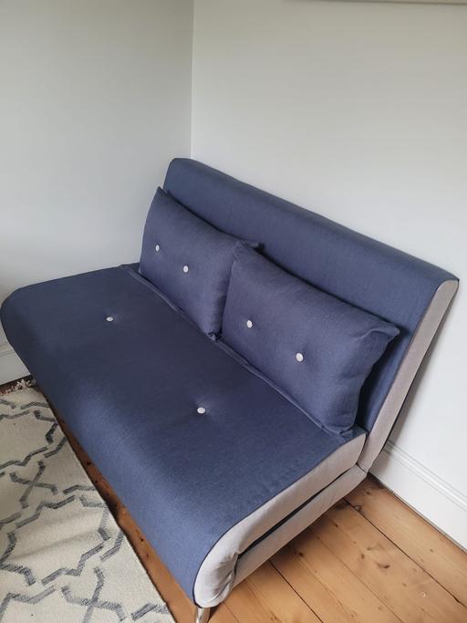 Buy & Sell South Croydon Croydon - Photos for Compact Haru Sofa Bed in Quartz Blue