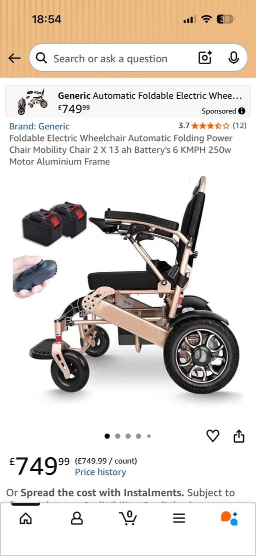 Buy & Sell Brinsworth Rotherham - Photos for Electric remote control/ folding wheelchair