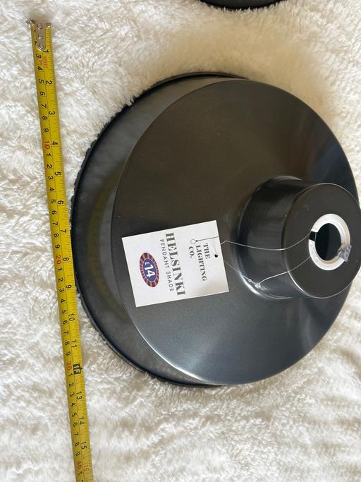 Buy & Sell Dovecot Knowsley - Photos for Black /white pendant shade. Metal. New