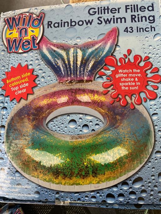 Buy & Sell Kings Heath Birmingham - Photos for New Glitter Filled Rainbow Swim Ring