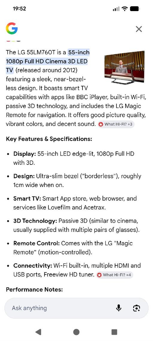 Buy & Sell Kingshurst Solihull - Photos for 55inch lg LCD TV