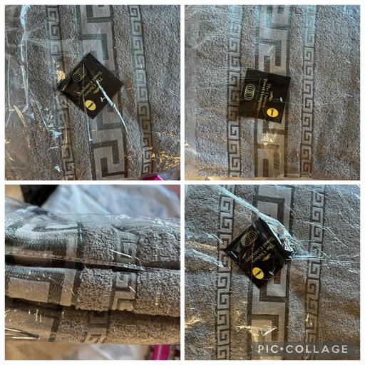 Buy & Sell Fraserburgh Aberdeenshire - Photos for Greek style bundle of 3 bath sheets grey