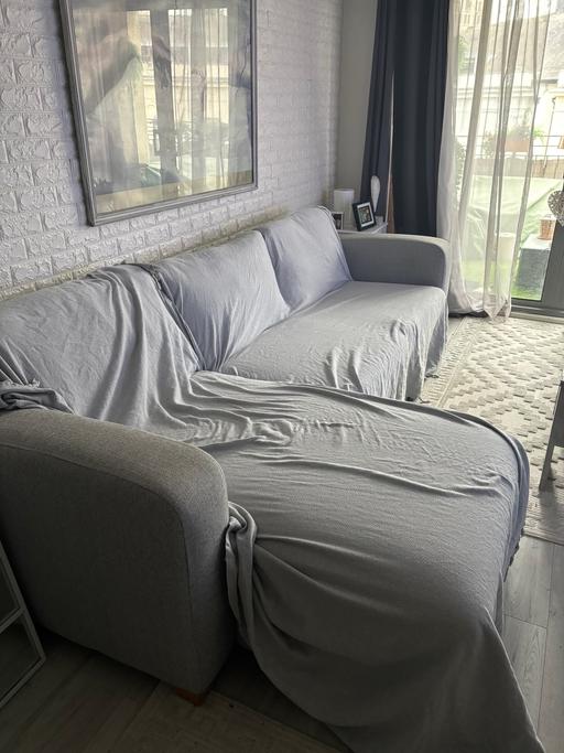 Buy & Sell Edgbaston Birmingham - Photos for Large Grey L-Shaped Sofa Bed with Storage