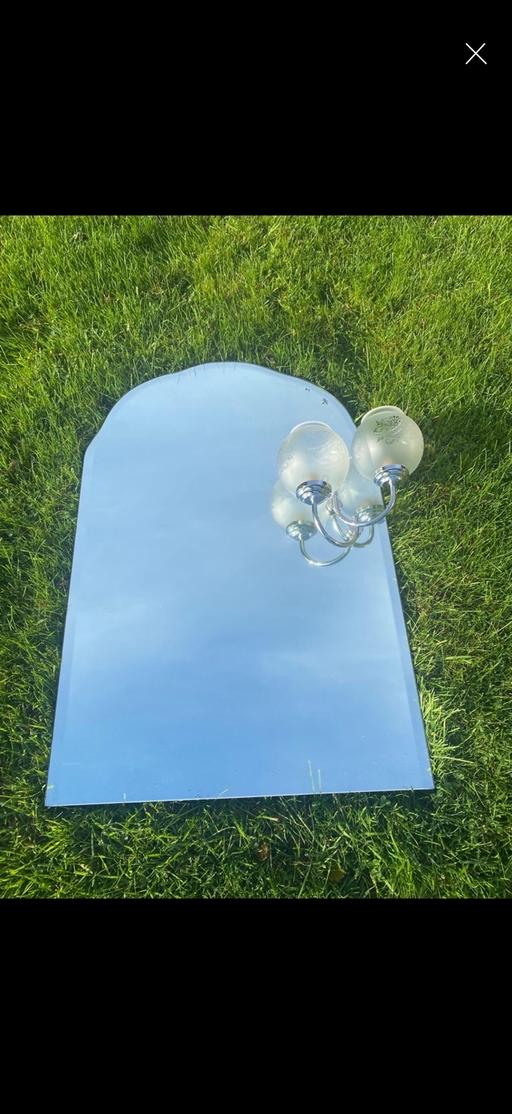 Buy & Sell Great Harwood Hyndburn - Photos for Bathroom / Cloakroom Mirror with 2 Lights