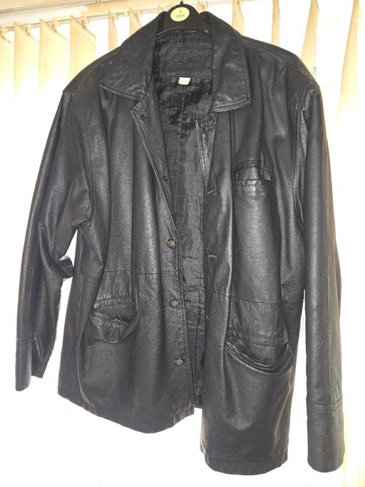 Buy & Sell Birmingham Solihull - Photos for mens black real leather box jacket