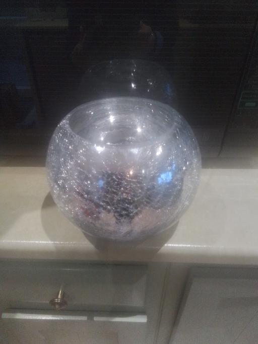 Buy & Sell Aldridge Walsall - Photos for BRAND NEW FISH BOWL CRACKLE VASE