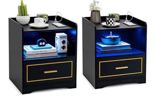 Buy & Sell Tottenham North London - Photos for Set of LED Bedside Table