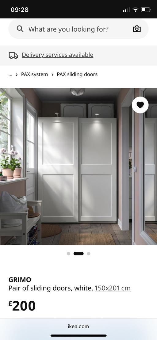 Buy & Sell Bransholme Hull - Photos for Grimo sliding doors Ikea