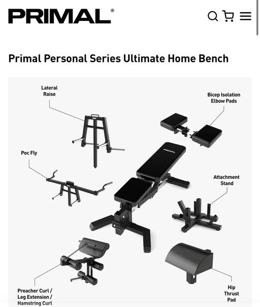 Buy & Sell Westcliff-on-Sea Southend-on-Sea - Photos for Primal Personal Series Ultimate Home Bench