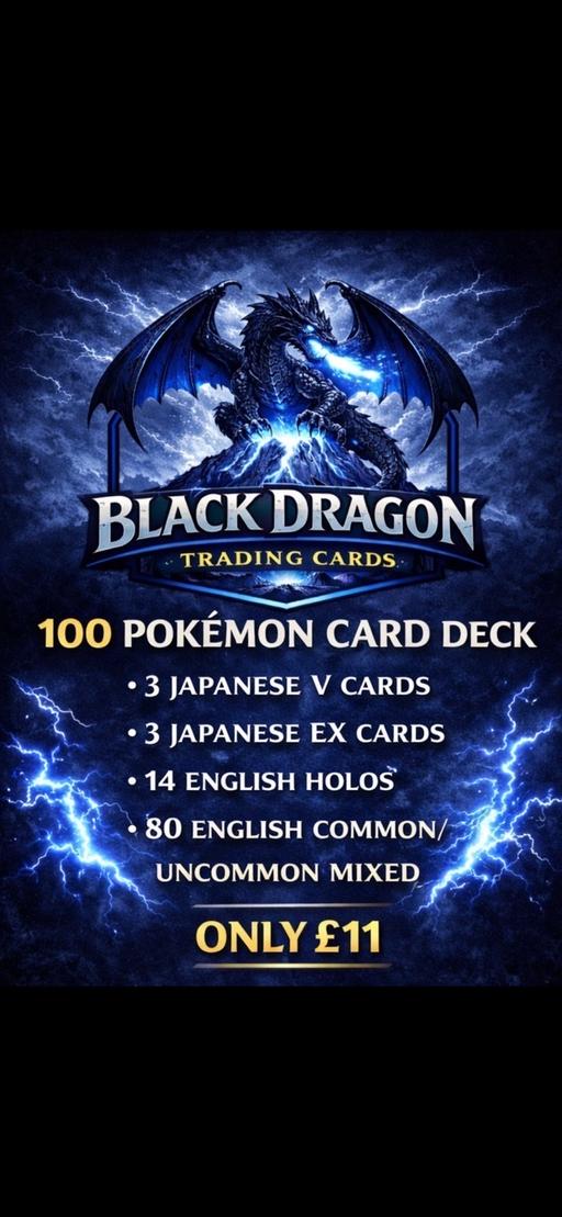 Buy & Sell Stevenage Hertfordshire - Photos for 100 Pokémon card bundle