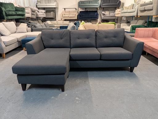 Buy & Sell Cheslyn Hay South Staffordshire - Photos for DFS Penny Charcoal Grey 4 Seater Lounger 