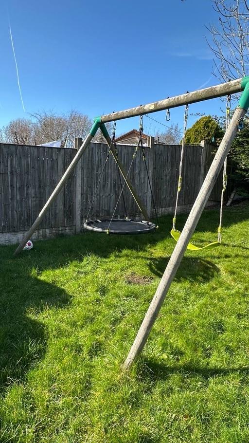 Buy & Sell Dingle Liverpool - Photos for 7ft Wooden Nest Swing Set