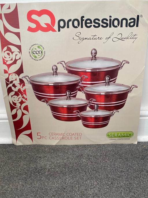 Buy & Sell Upper Norwood South East London - Photos for ( NEW ) CERAMIC COATED 5 pc CASSEROLE SET