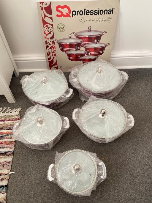 Buy & Sell Gipsy Hill South East London - Photos for ( NEW ) CERAMIC COATED 5 pc CASSEROLE SET