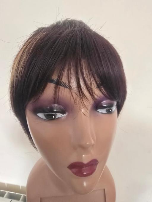 Buy & Sell Oadby Oadby and Wigston - Photos for Short Pixie Cut Hair Wig with Bang Dark Brown