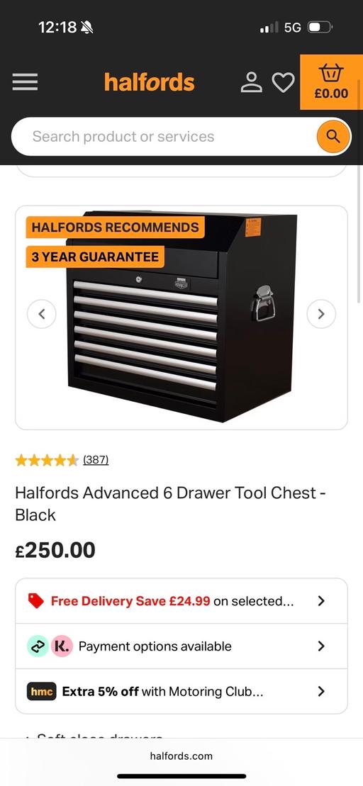 Buy & Sell Belbroughton Bromsgrove - Photos for Halfords expert top box tool box