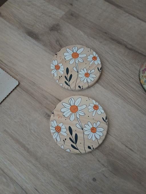 Buy & Sell Bradley Fold Trading Estate Bury - Photos for 2 Wooden Cup Coasters New