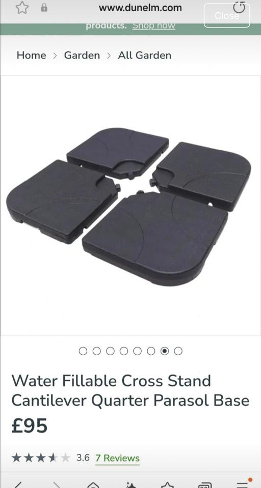 Buy & Sell Paddock Kirklees - Photos for Parasol Base - Dunelm