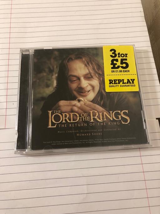 Buy & Sell Farington South Ribble - Photos for The Lord of the rings, Return of the King CD