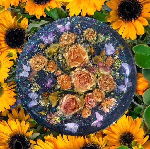 Buy & Sell Weoley Castle Birmingham - Photos for Resin Floral coffee table