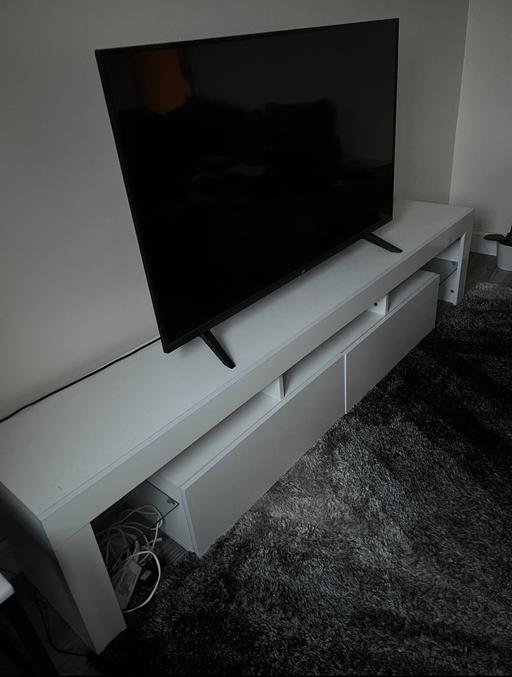 Buy & Sell Birstall Leicester - Photos for White Long Tv Stand