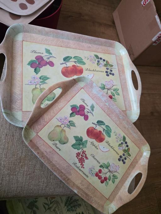 Buy & Sell Pensnett Dudley - Photos for HANDLED MELAMINE TRAYS X 2