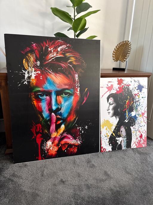 Buy & Sell Ferryhill County Durham - Photos for David Bowie & Amy winehouse print