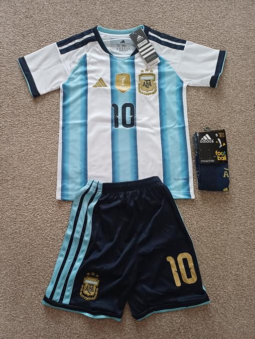 Buy & Sell Colliery Row Sunderland - Photos for Messi Argentina Kids Kit World Cup 2026 Age 5