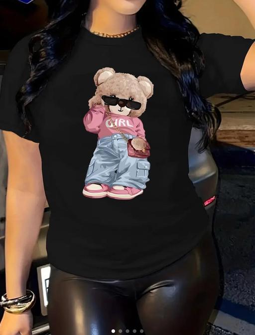 Buy & Sell Chadwell Heath Redbridge - Photos for Women’s cartoon bear print round neck T-shirt