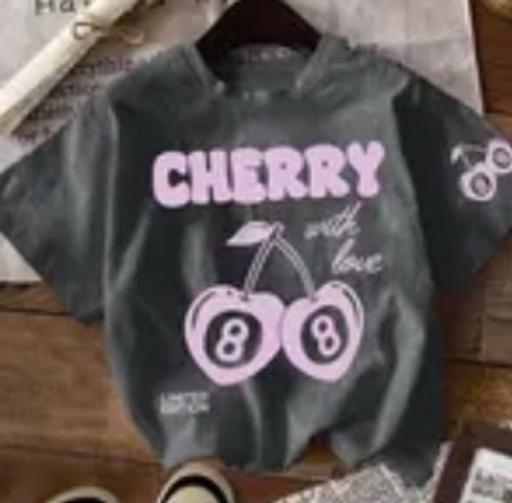 Buy & Sell Chadwell Heath Redbridge - Photos for Women’s cherry print round neck T-shirt