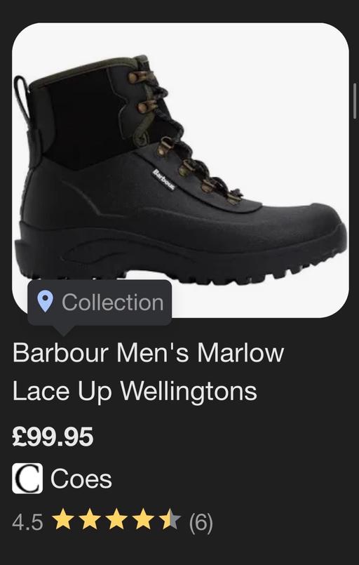 Buy & Sell Benfleet Castle Point - Photos for Barbour men’s Marlow Lace up wellies.