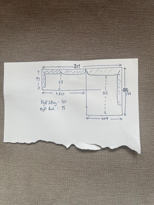 Buy & Sell Cubitt Town East London - Photos for L Shape Corner Sofa