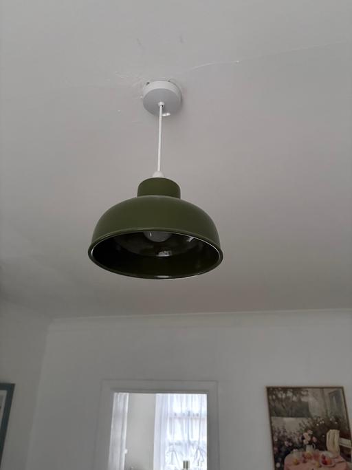 Buy & Sell Wombwell Barnsley - Photos for Green ceramic light shade ex condition