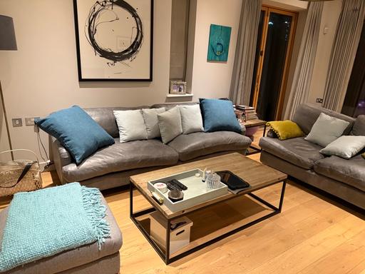 Buy & Sell Osterley South West London - Photos for Loaf Leather Sofa set - excellent condition